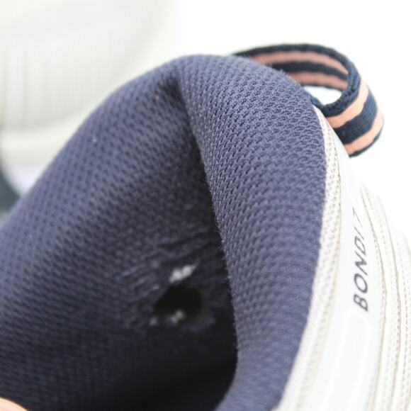 Hoka One One Bondi 7 Running Shoes Womens 8 Gray Comfort Sneaker Trainer - Picture 7 of 10